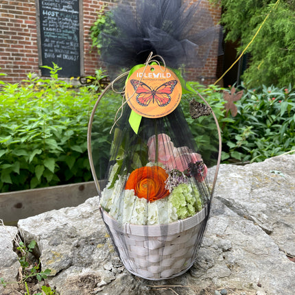 Mother's Day Basket with Natural Cut Flowers $69.99-$124.99