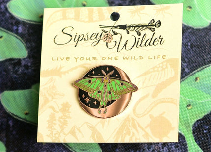 Luna Moth Enamel Pin