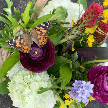 Mother's Day Basket with Natural Cut Flowers $69.99-$124.99