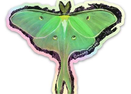 Holographic Luna Moth Sticker